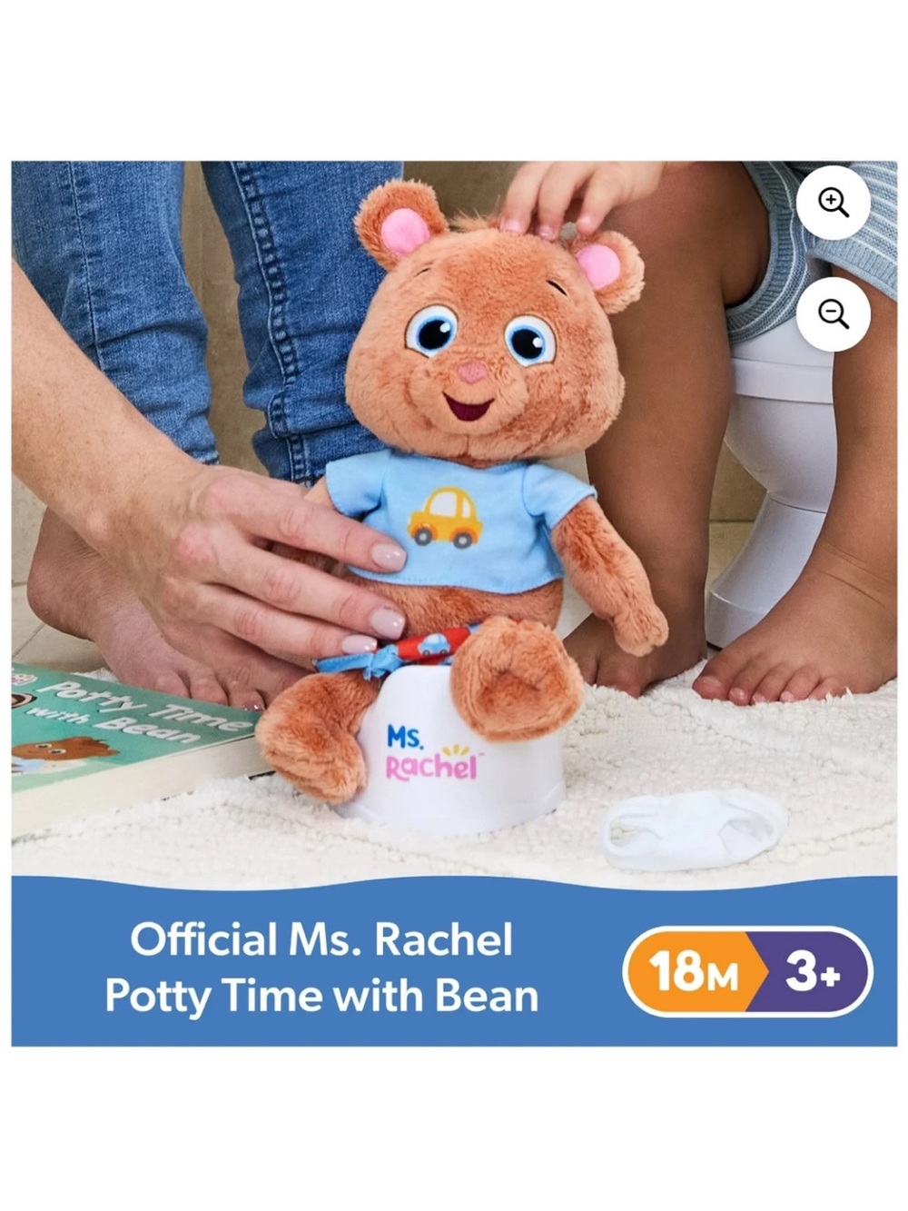 Ms. Rachel Potty Time with Bean Plush Playset NIB Potty Training Toy - Picture 7 of 8